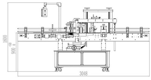 Detalles automáticos de la máquina de etiquetado de doble cara frontal y posterior