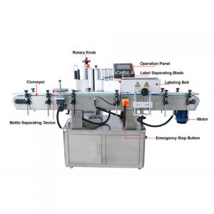 Etiquetadora de forma horizontal con contador para tubo