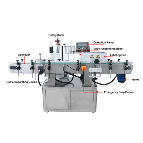 Etiquetadora automática etiquetadora para botellas redondas