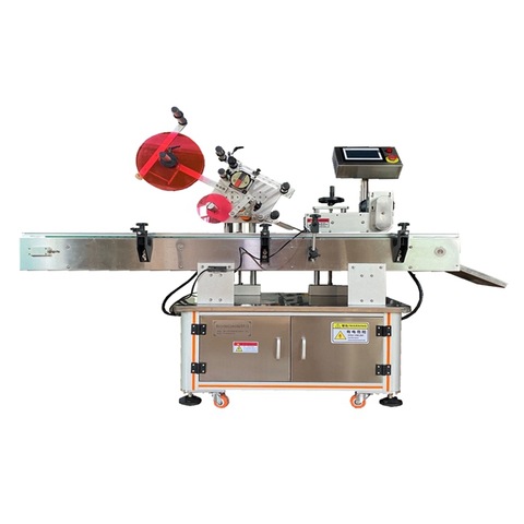 Máquina etiquetadora de tarjetas de rascar en la parte superior